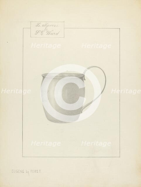 Silver Cup, 1935/1942. Creator: Eugene La Foret.