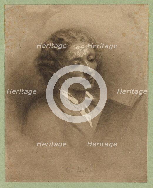 Portrait of the Poet John Keats (1795-1821). Creator: Newton, Ann Mary (1832-1866).