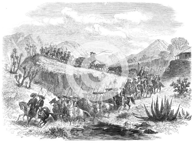 Conveying silver from the mines to Mexico, 1868. Creator: Unknown.