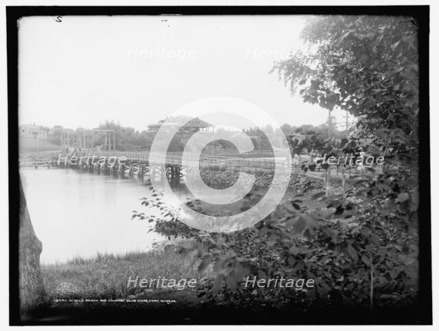 Sewall's Bridge and country club house, York River, Me., c1906. Creator: Unknown.