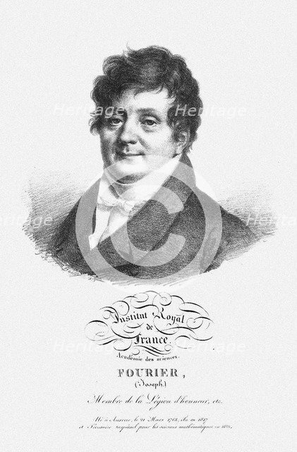 Portrait of Jean Baptiste Joseph Fourier (1768-1830). Artist: Anonymous  