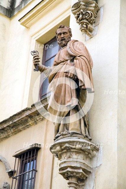 Statue, the Alcazar, Seville, Andalusia, Spain, 2007. Artist: Samuel Magal