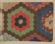 Shaker Patchwork Quilt, c. 1941. Creator: Elbert S. Mowery.