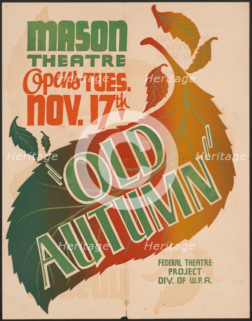 Old Autumn, Los Angeles, 1936. Creator: Unknown.