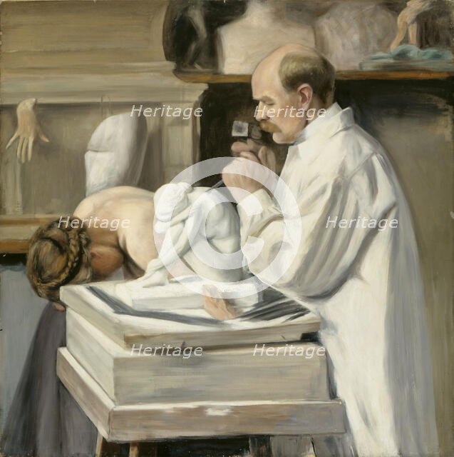 Portrait of Viktor Malmberg, c1900. Creator: Hugo Simberg.