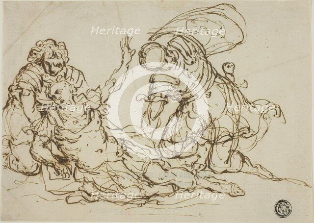 Wounded Warrior and Two Companions, n.d. Creator: Unknown.