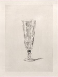 Crystal Drinking Glass, 1868. Creator: Jules-Ferdinand Jacquemart.