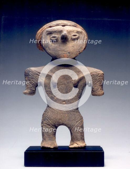 Female Figurine with Topknot, c. 1000-300 B.C. Creator: Unknown.