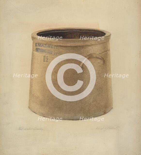 Crock, c. 1938. Creator: Daniel Fletcher.