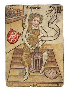 A potter. The Ambras castle Hofaemterspiel (Court-office Game), ca 1455.