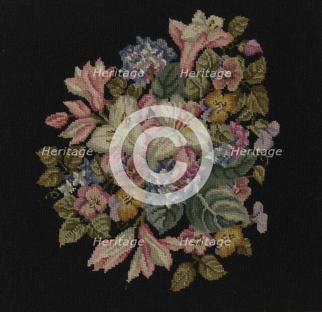 Chair Seat, England, c. 1880. Creator: Unknown.