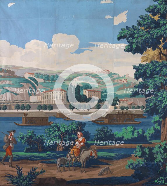 Three Joined Panels: The Views of Lyon, France, First edition, 1821. Creator: Unknown.