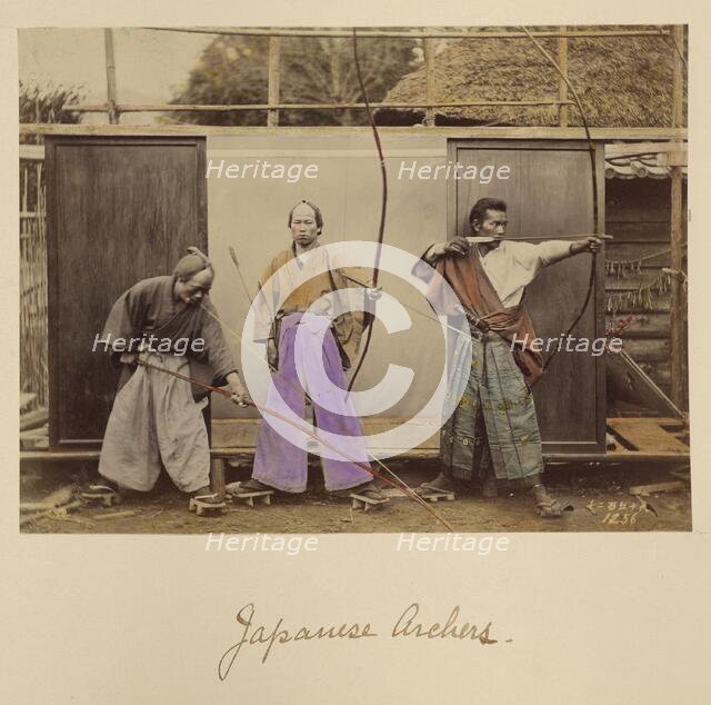 Japanese Archers, about 1873-1883. Creator: Shinichi Suzuki I.