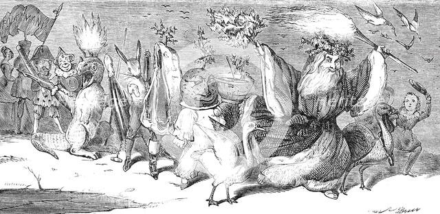 Christmas, by Alfred Crowquill, 1844. Creator: Alfred Crowquill.