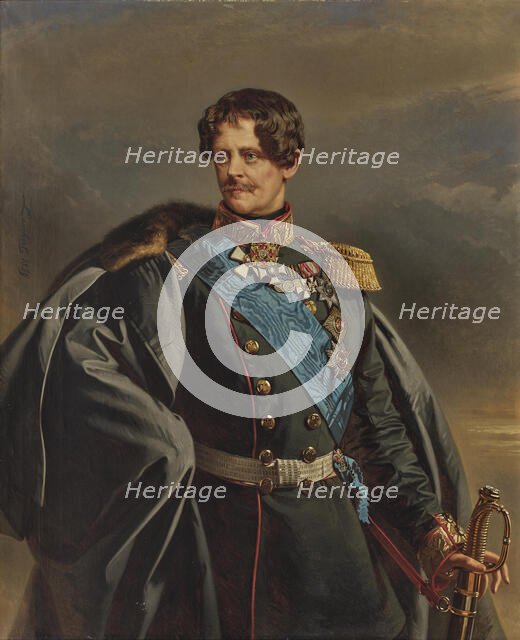 Portrait of Duke Eugen of Württemberg (1788-1857), 1859. Creator: Lauchert, Richard L. (1823-1869).