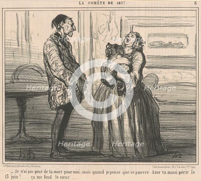 Je n'ai pas peur de la mort pour moi ..., 19th century. Creator: Honore Daumier.