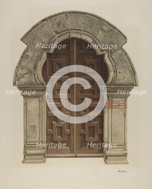Doorway, 1935/1942. Creator: Pearl Davis.