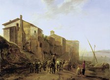 View of the Ripa Grande in Rome, c1640-1645. Creator: Jan Dirksz Both.