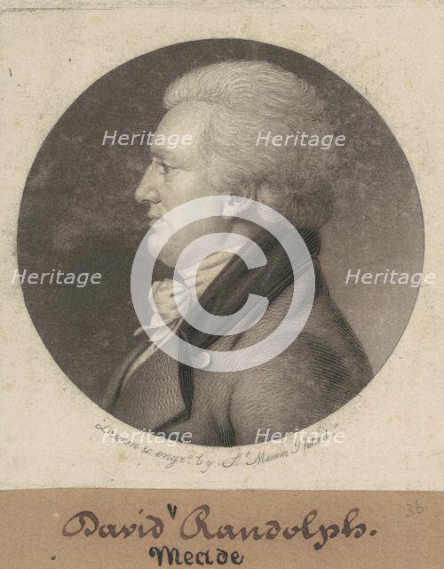 David Meade Randolph, 1807. Creator: Charles Balthazar Julien Févret de Saint-Mémin.