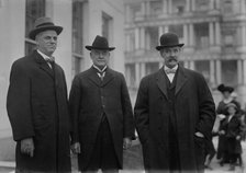 Senators Kenyon, Works, and Cummings [i.e., Cummins], 1913. Creator: Bain News Service.