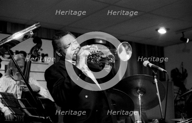 Benny Bailey and Peter Ind, Tenor Clef, Hoxton Square, London, November 1991.   Artist: Brian O'Connor.