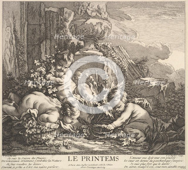 Spring, 1735-86. Creator: Claude Augustin Duflos le Jeune.