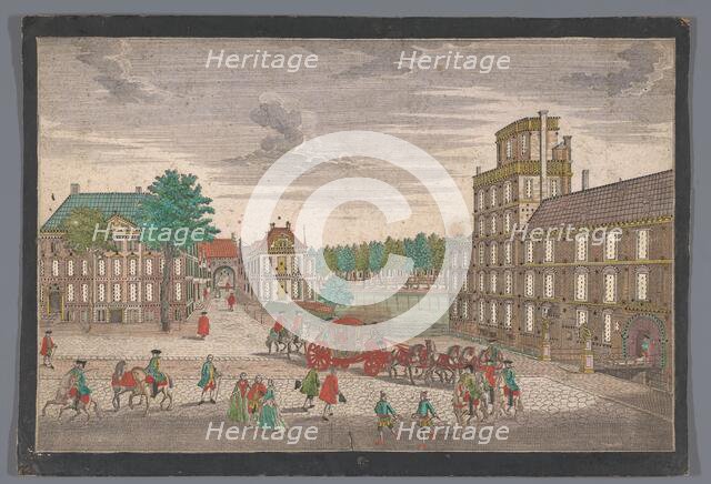 View of the Buitenhof in The Hague, 1742-1801. Creator: Johann Friedrich Leizelt.