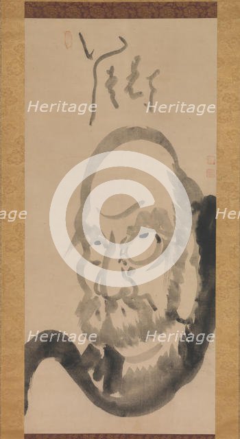 Portrait of Daruma, mid-18th century. Creator: Hakuin Ekaku.