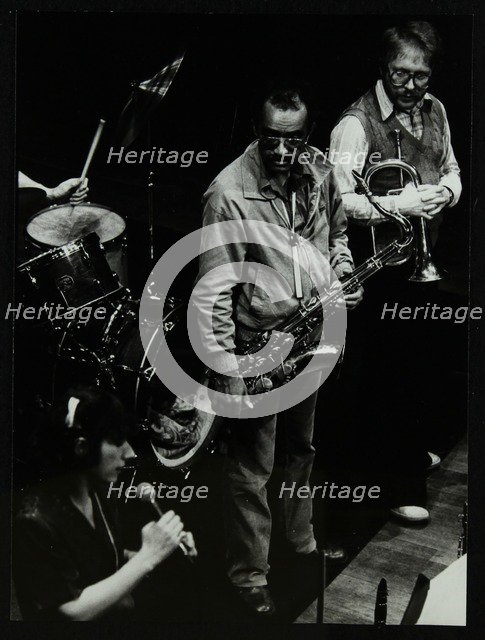 Norma Winstone, Art Themen and Henry Lowther performing at The Stables, Wavendon, Buckinghamshire. Artist: Denis Williams