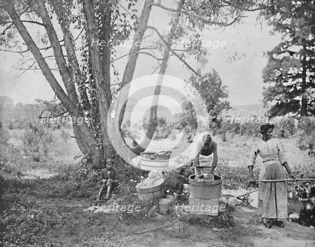'Washerwomen, El Paso, Texas', c1897. Creator: Unknown.