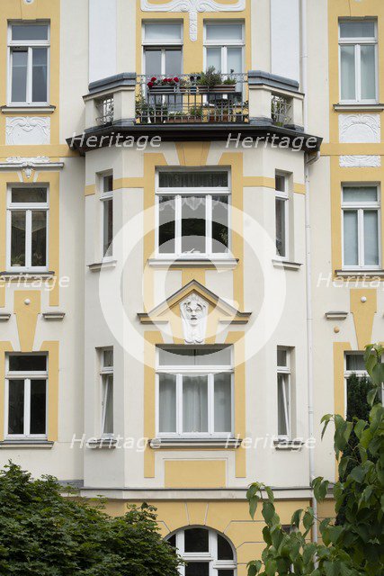 Jugendstil apartment building, Am Planetarium, Jena, Germany, 2018. Artist: Alan John Ainsworth.