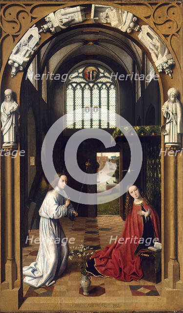 The Annunciation, 1452. Creator: Christus, Petrus (1410/20-1475/76).