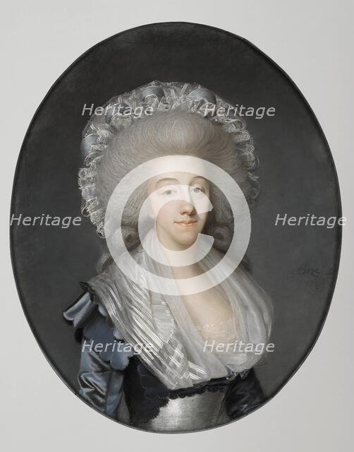 Princess Maria Theresa of Savoy (1756-1805), Countess of Artois, 1785. Creator: Boze, Joseph (1745-1826).