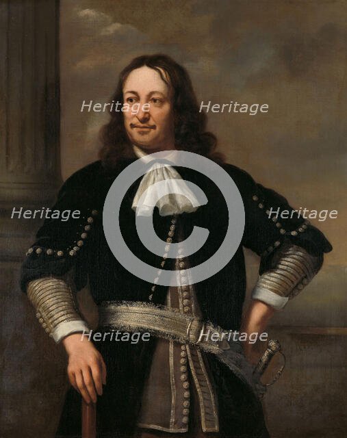 Portrait of a Naval Officer, probably Vice-Admiral Aert van Nes (1626-1693), 1667. Creator: Ferdinand Bol.
