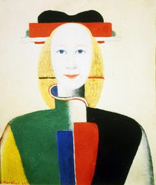 'A Girl with a Comb', 1932-1933. Artist: Kazimir Malevich