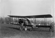 Allied Aircraft - Demonstration At Polo Grounds; Col. Charles E. Lee, British Aviator..., 1917. Creator: Harris & Ewing.