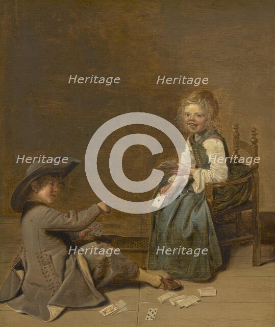 Children Playing Cards, 1631. Creator: Dirck Hals.