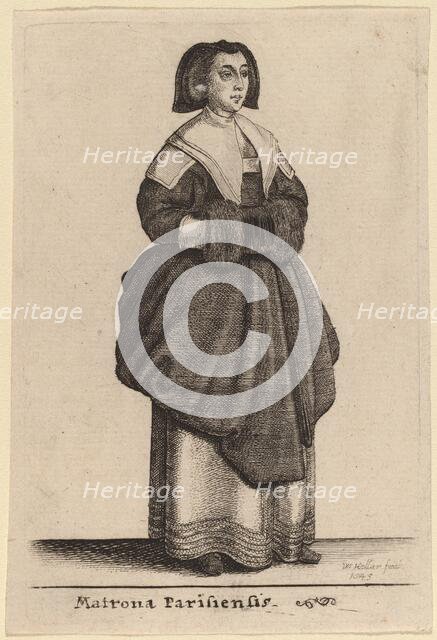 Matrona Parisiensis, 1643. Creator: Wenceslaus Hollar.