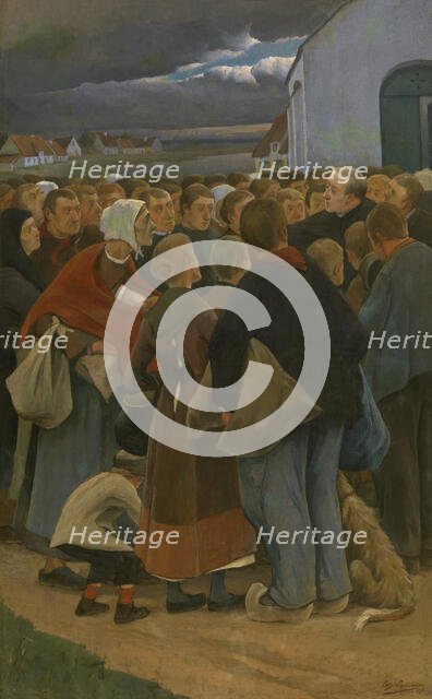 Farewell, 1896. Creator: Eugene Laermans.