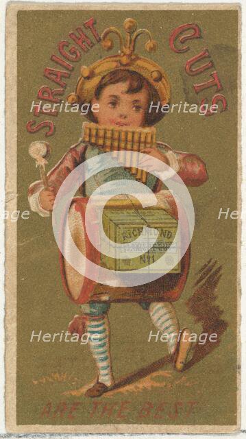 From the Girls and Children series (N65) promoting Richmond Straight Cut Cigarettes fo..., ca. 1886. Creator: Allen & Ginter.