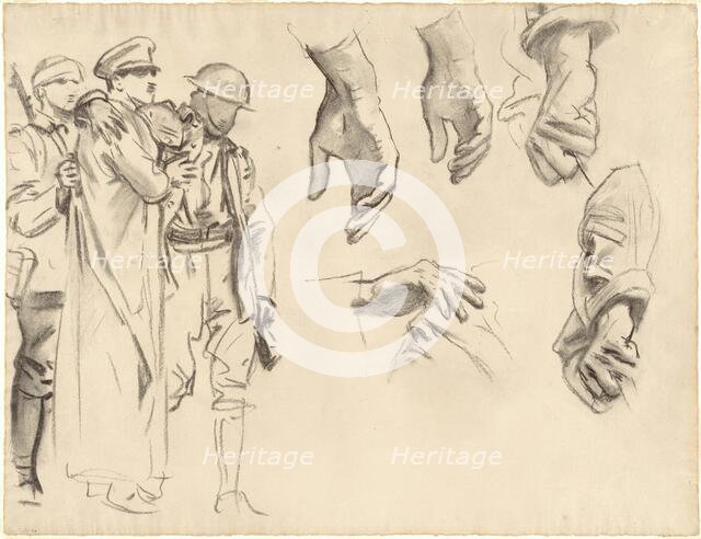 Studies for "Gassed", 1918-1919. Creator: John Singer Sargent.