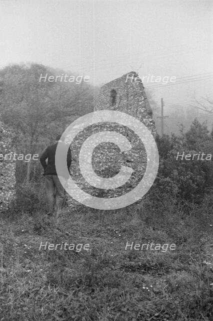 Possibly: Tabby construction, ruins of supposed Spanish mission, St. Marys, Georgia, 1936. Creator: Walker Evans.