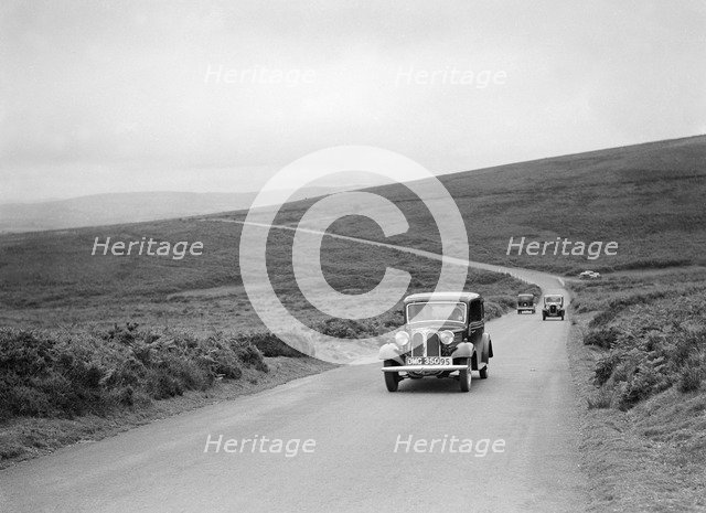 Frazer-Nash BMW of HG Symmons, winner of a silver award at the MCC Torquay Rally, July 1937. Artist: Bill Brunell.