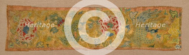 Fragment, China, Yüan dynasty (1279-1368), 14th century. Creator: Unknown.