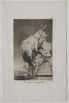 Caprichos: Thou Who Canst Not. Creator: Francisco de Goya (Spanish, 1746-1828).