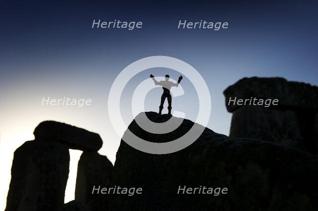 View of Stonehenge during the winter solstice, 2012. Creator: James O Davies.