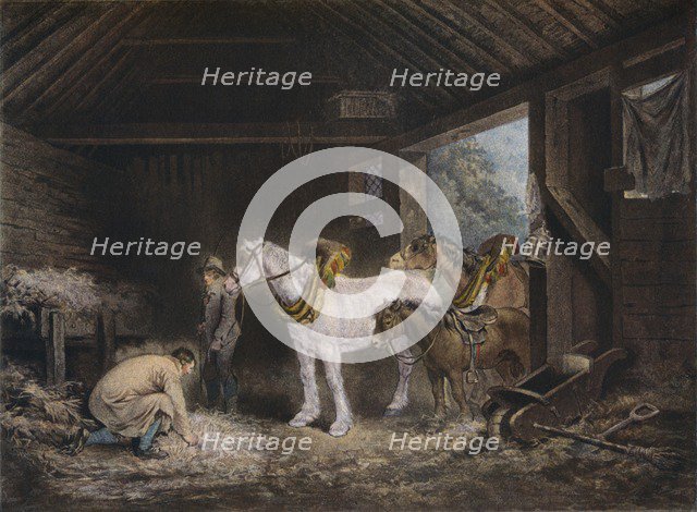 The Farmer's Stable, (1791) 1901. Artist: George Morland