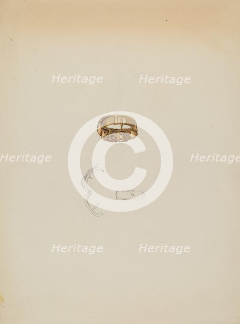 Tie Clasp, c. 1937. Creator: Isidore Steinberg.