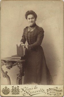 Pianist and composer Leokadiya Alexandrovna Kashperova (1872-1940), c. 1900. Creator: Photo studio Helene Mrosowski.