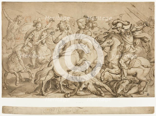 Battle of the Lapiths and Centaurs, n.d. Creator: Antonio Tempesta.